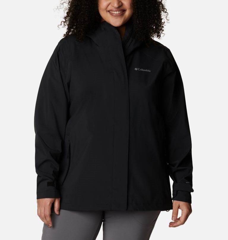 Women\'s Columbia Earth Explorer Shell Jackets Black | Plus Size CA-QL6CA